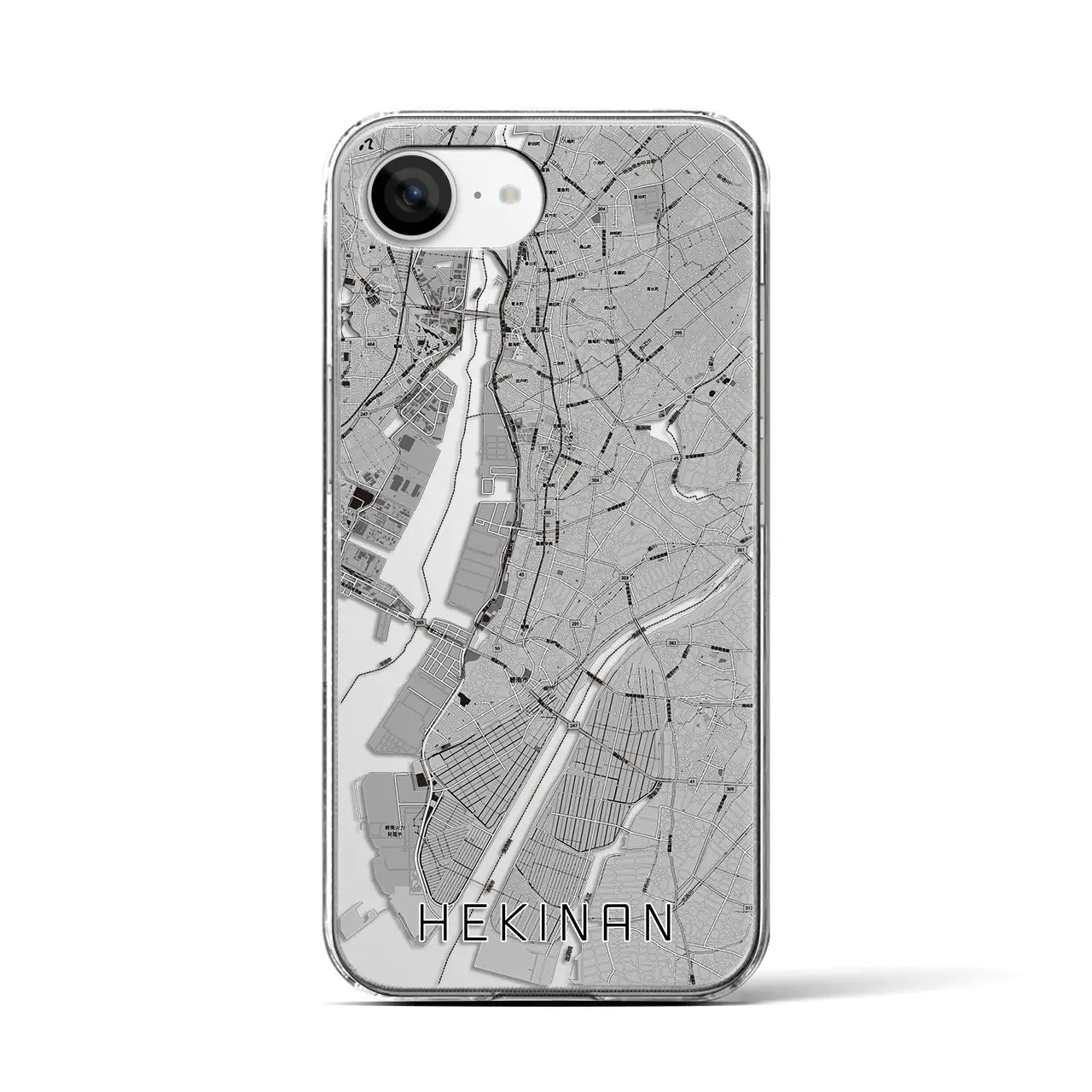 【碧南(愛知県)】地図柄iPhoneケース(クリアタイプ)