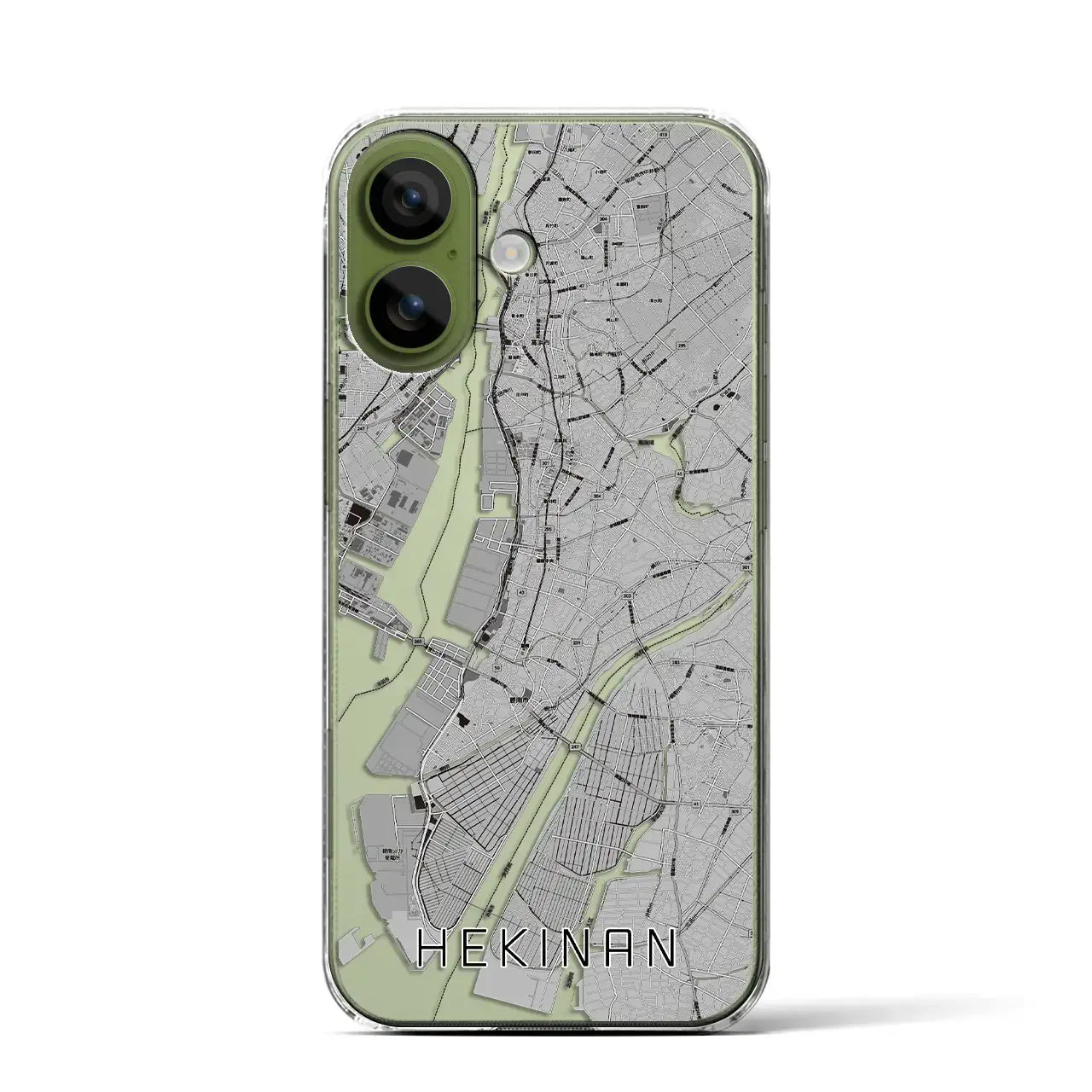 【碧南(愛知県)】地図柄iPhoneケース(クリアタイプ)