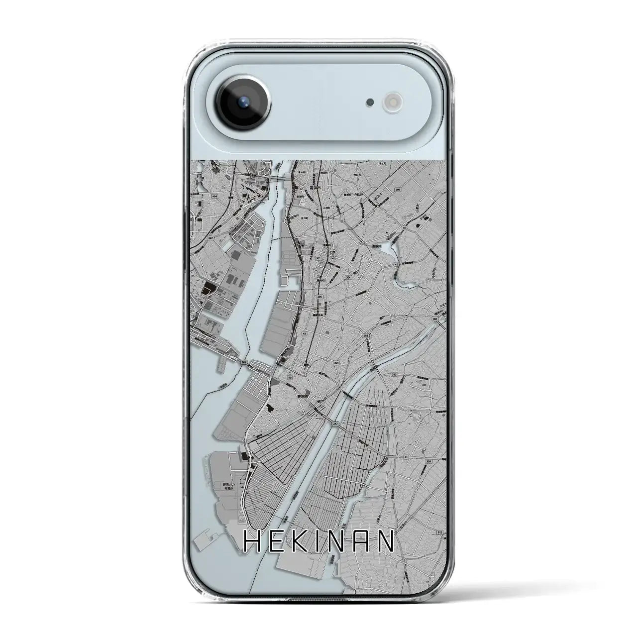 【碧南(愛知県)】地図柄iPhoneケース(クリアタイプ)