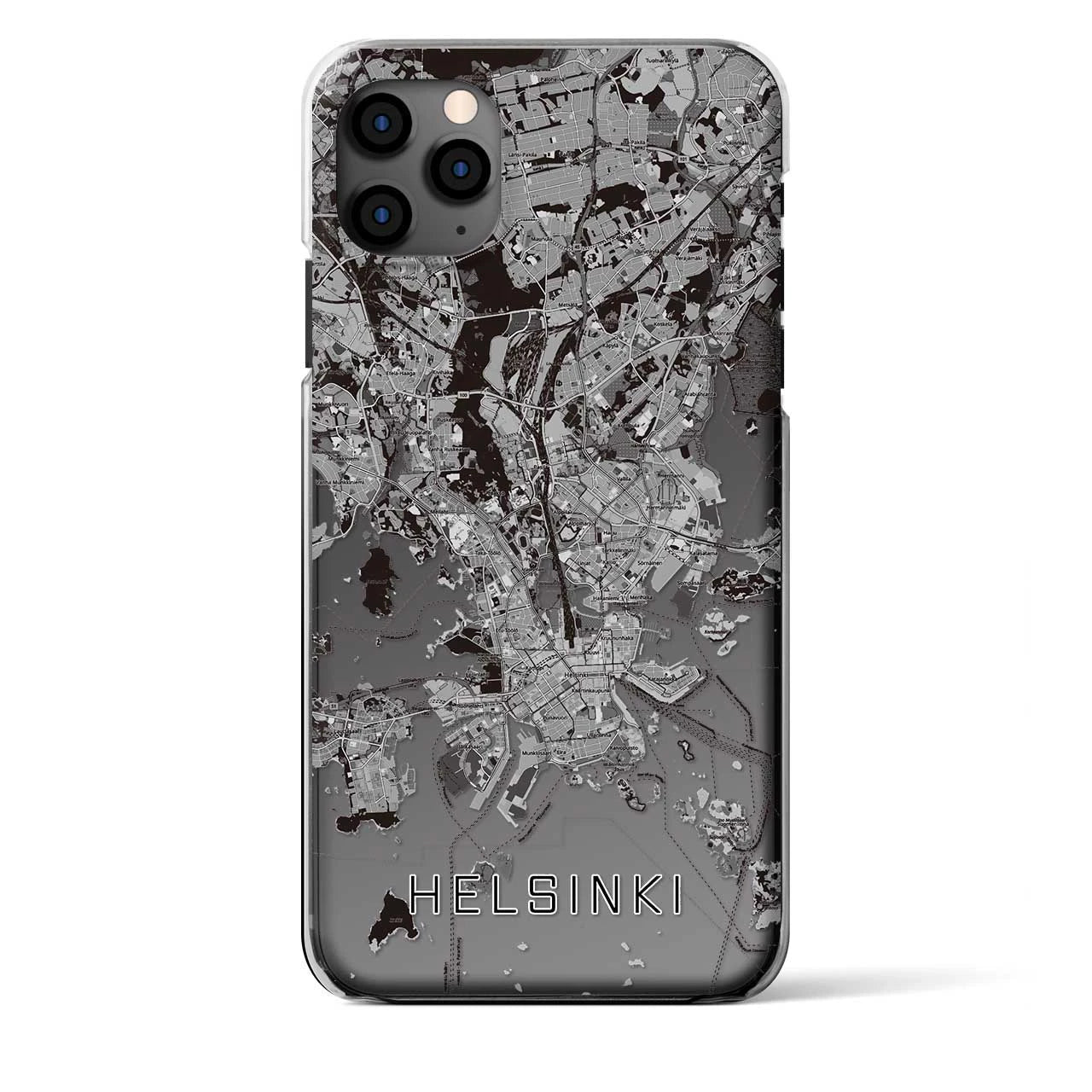 【ヘルシンキ(フィンランド)】地図柄iPhoneケース(クリアタイプ)