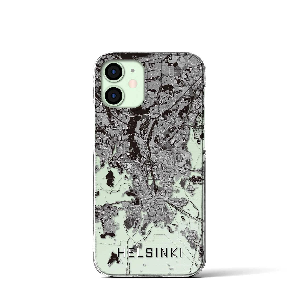 【ヘルシンキ(フィンランド)】地図柄iPhoneケース(クリアタイプ)
