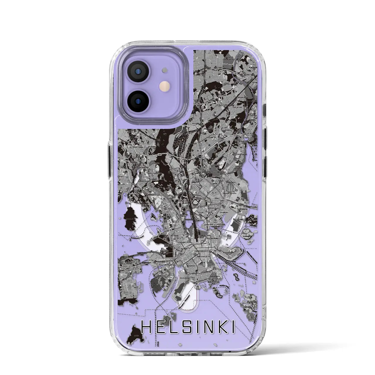 【ヘルシンキ(フィンランド)】地図柄iPhoneケース(MagSafeタイプ)