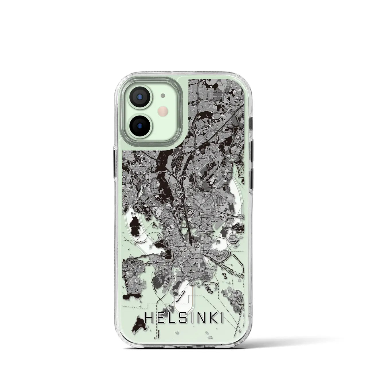 【ヘルシンキ(フィンランド)】地図柄iPhoneケース(MagSafeタイプ)