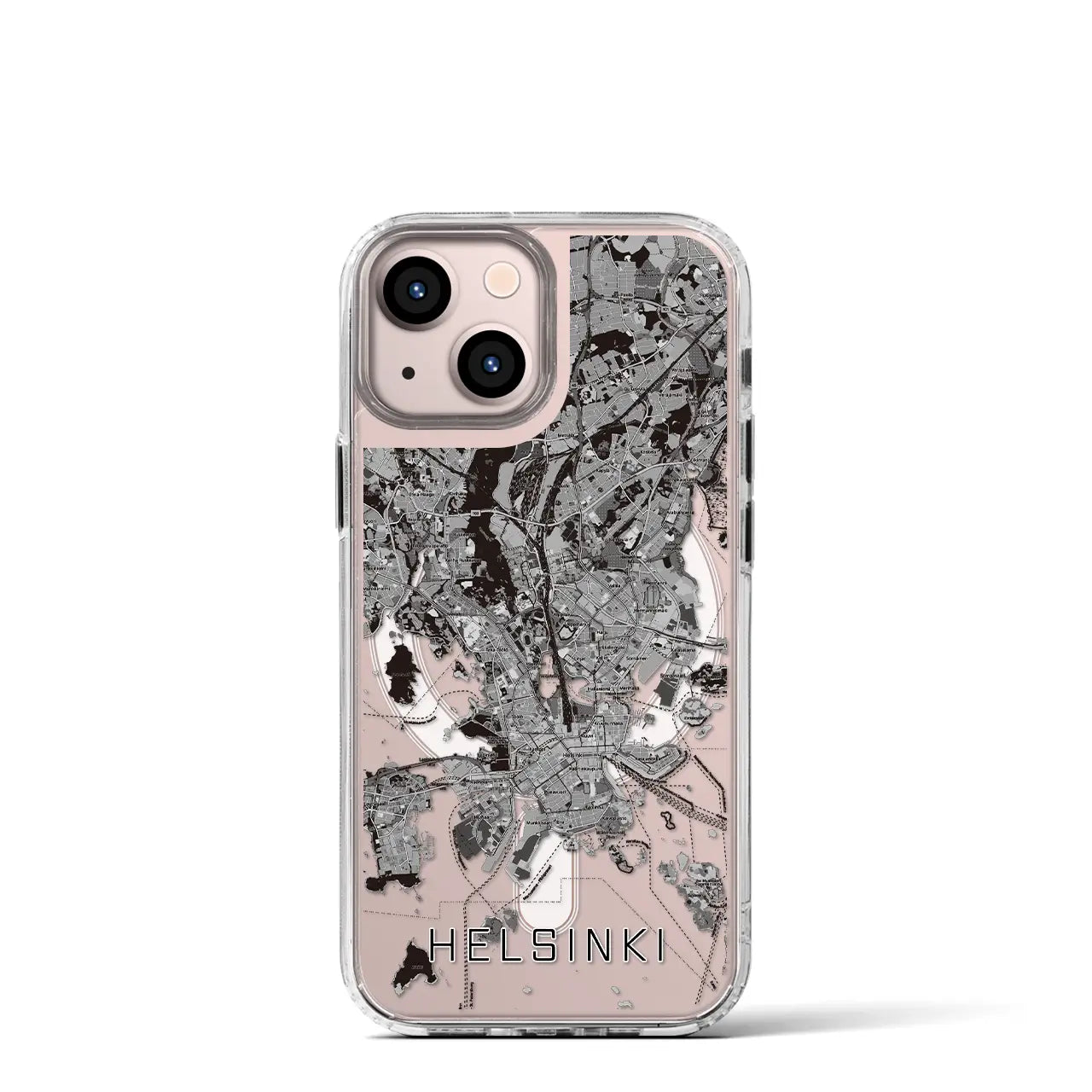 【ヘルシンキ(フィンランド)】地図柄iPhoneケース(MagSafeタイプ)