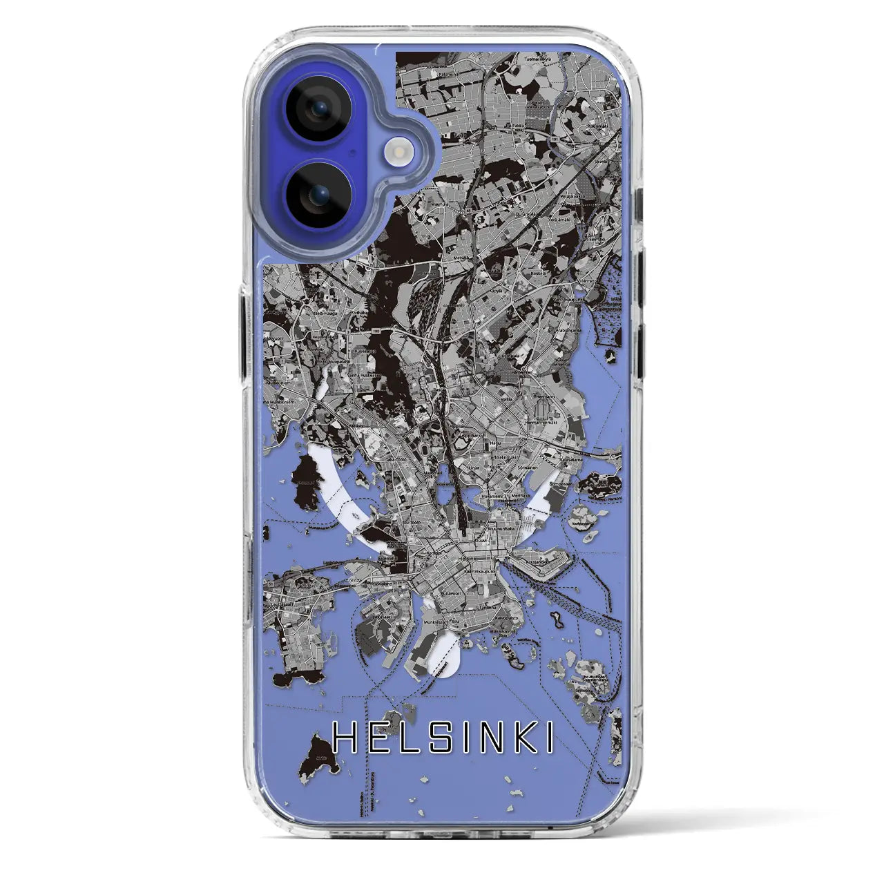【ヘルシンキ(フィンランド)】地図柄iPhoneケース(MagSafeタイプ)