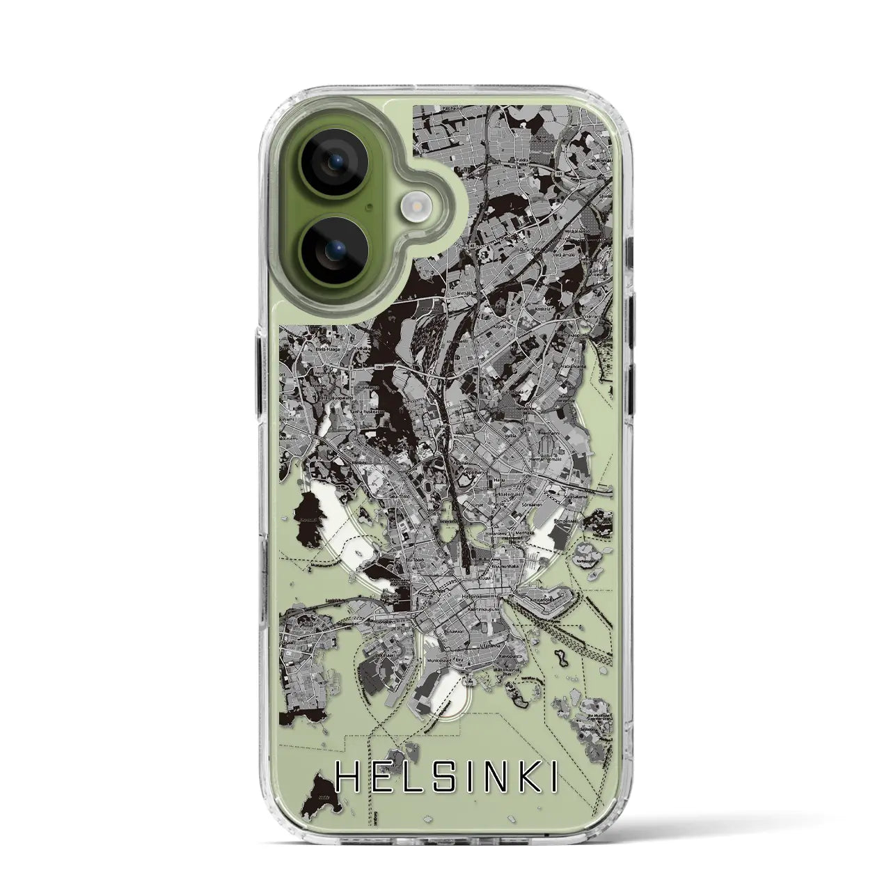【ヘルシンキ(フィンランド)】地図柄iPhoneケース(MagSafeタイプ)