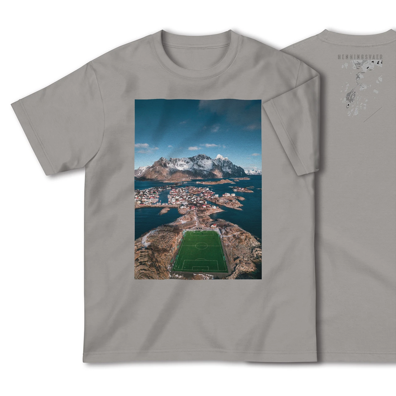 【ヘニングスヴァール(ノルウェー)】Map World ハイクオリティTシャツ