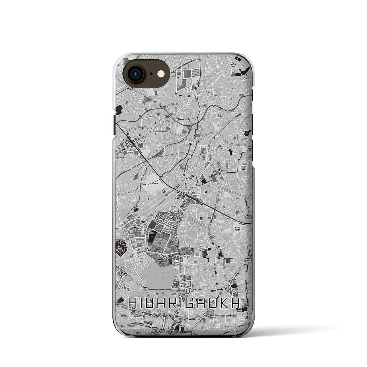 【ひばりヶ丘(東京都)】地図柄iPhoneケース(クリアタイプ)