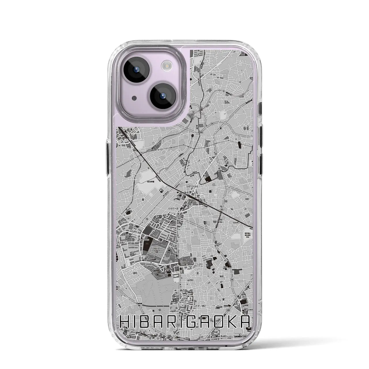 【ひばりヶ丘(東京都)】地図柄iPhoneケース(MagSafeタイプ)