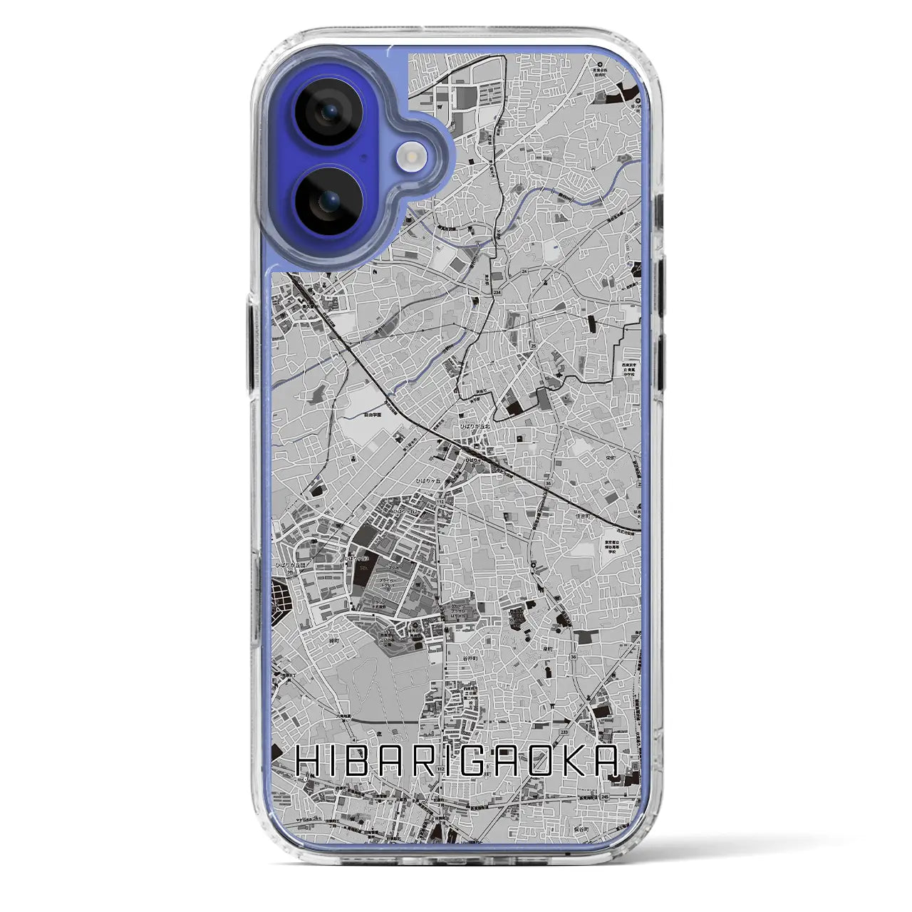 【ひばりヶ丘(東京都)】地図柄iPhoneケース(MagSafeタイプ)