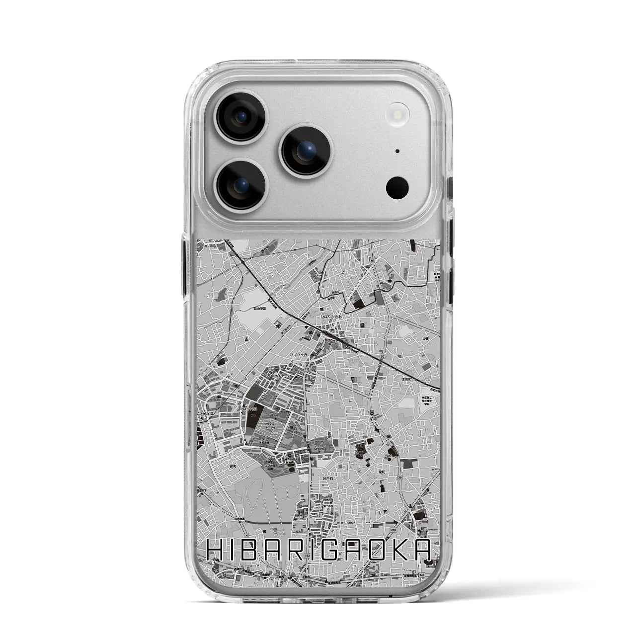 【ひばりヶ丘(東京都)】地図柄iPhoneケース(MagSafeタイプ)