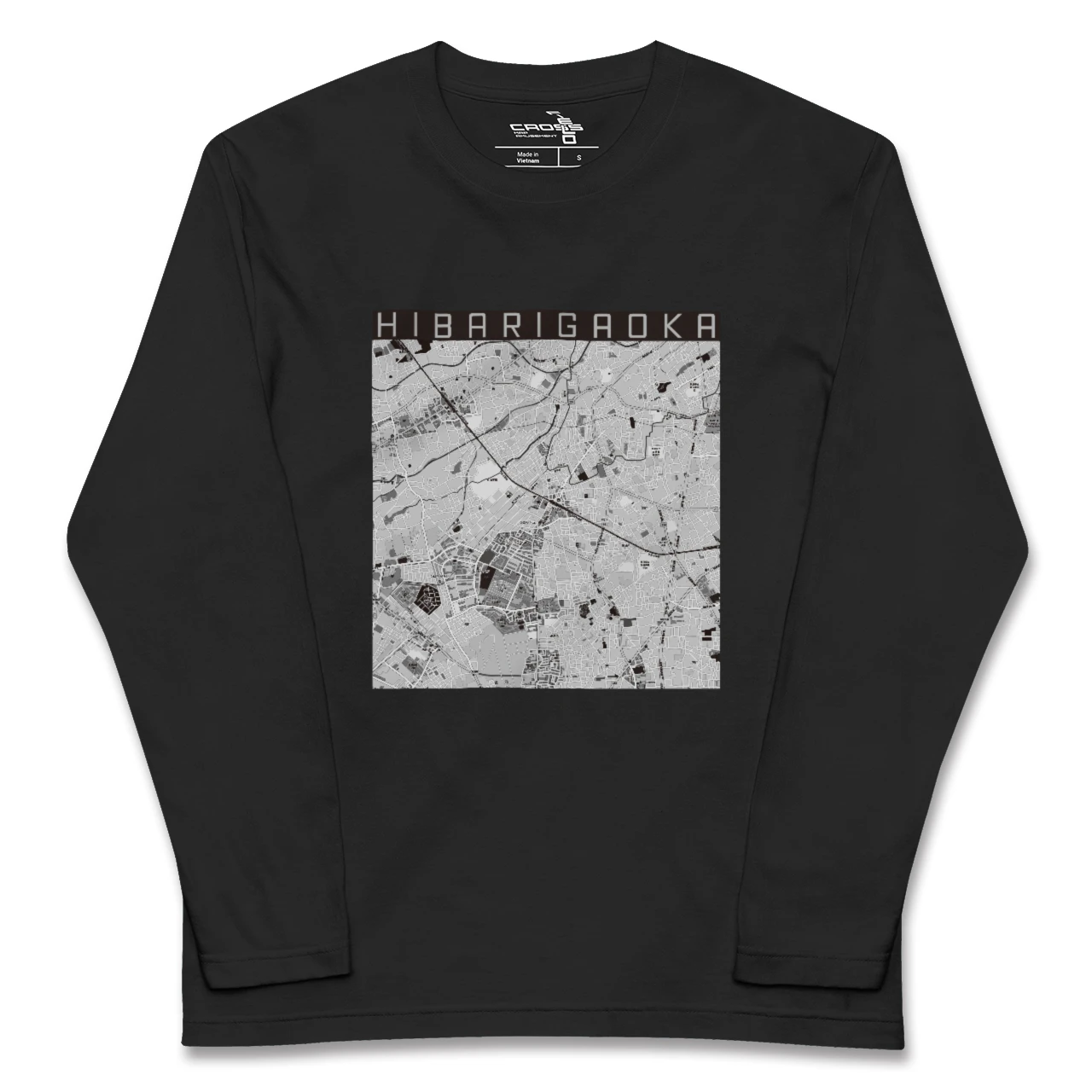 【ひばりヶ丘(東京都)】地図柄ロングスリーブTシャツ