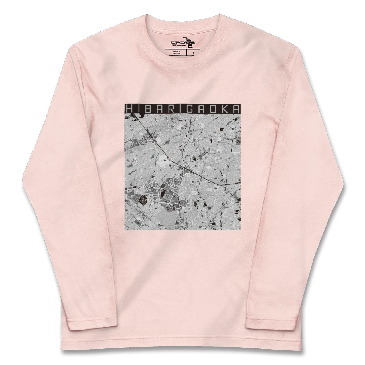 【ひばりヶ丘(東京都)】地図柄ロングスリーブTシャツ