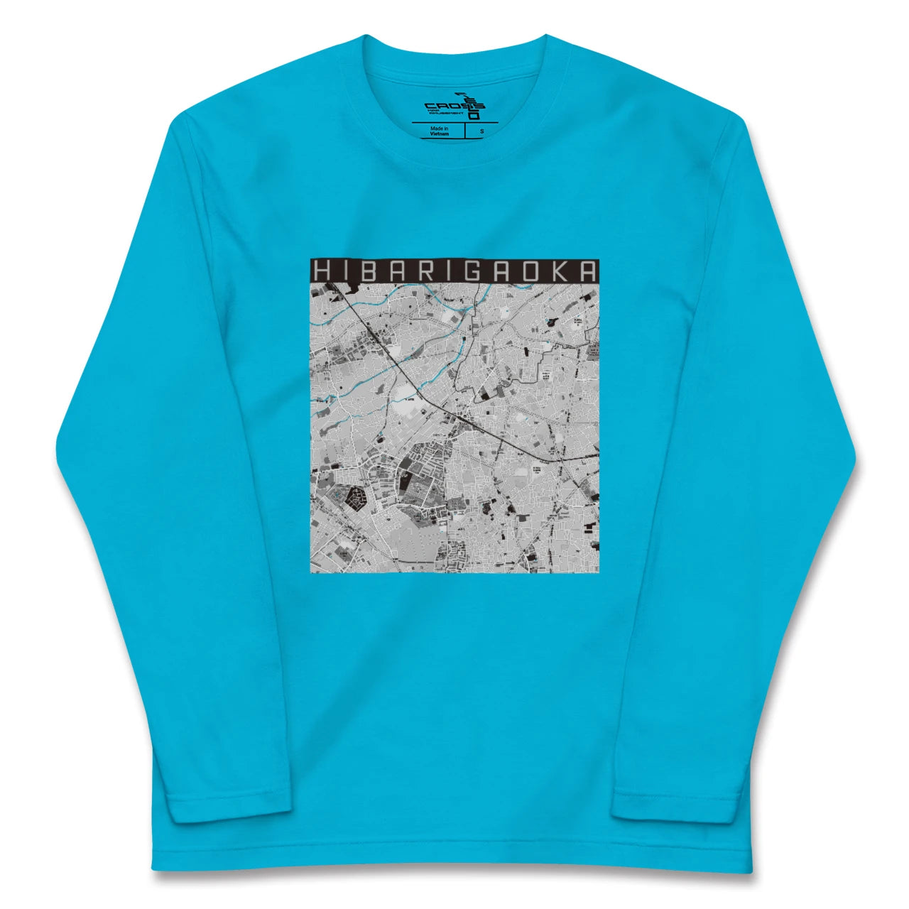 【ひばりヶ丘(東京都)】地図柄ロングスリーブTシャツ
