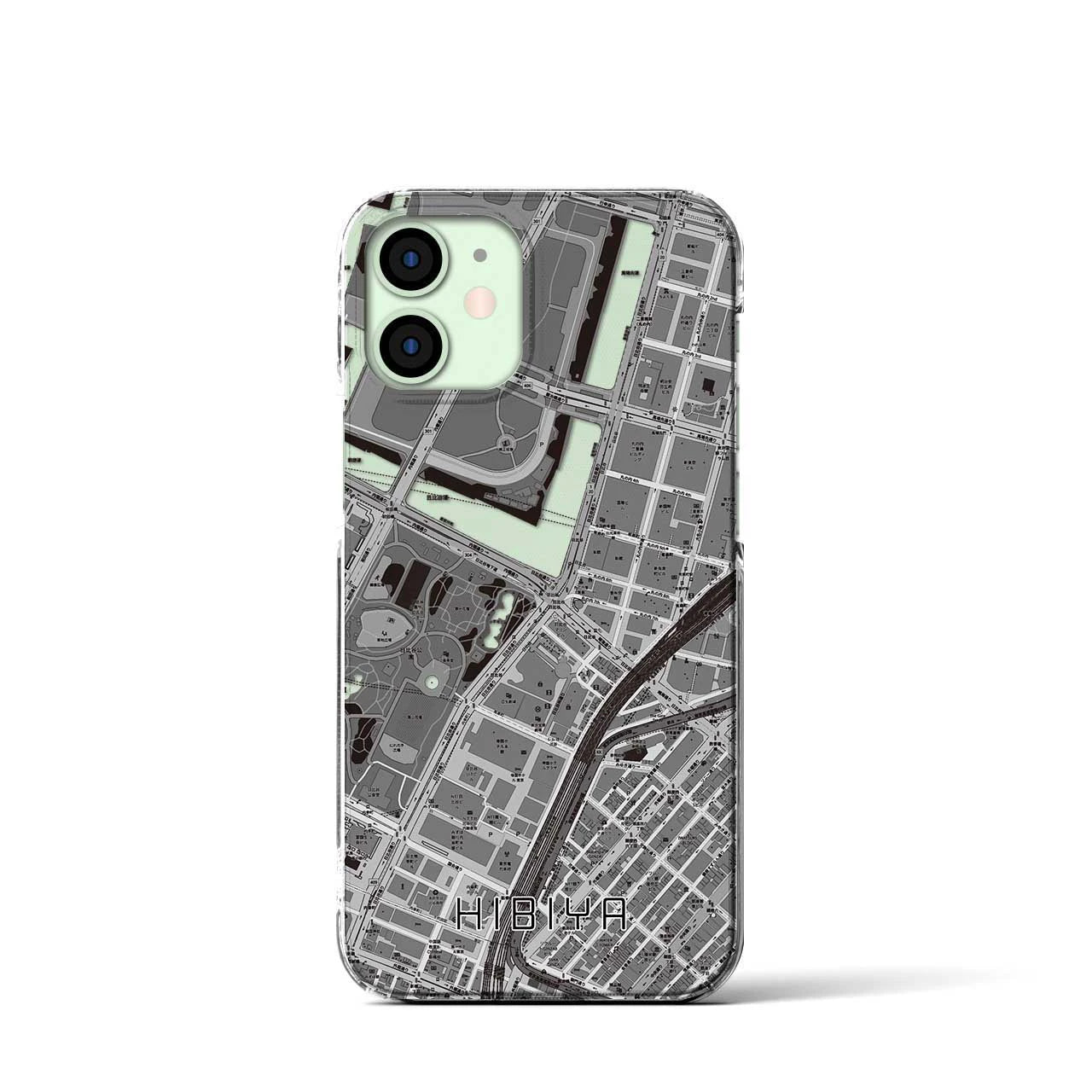 【日比谷(東京都)】地図柄iPhoneケース(クリアタイプ)