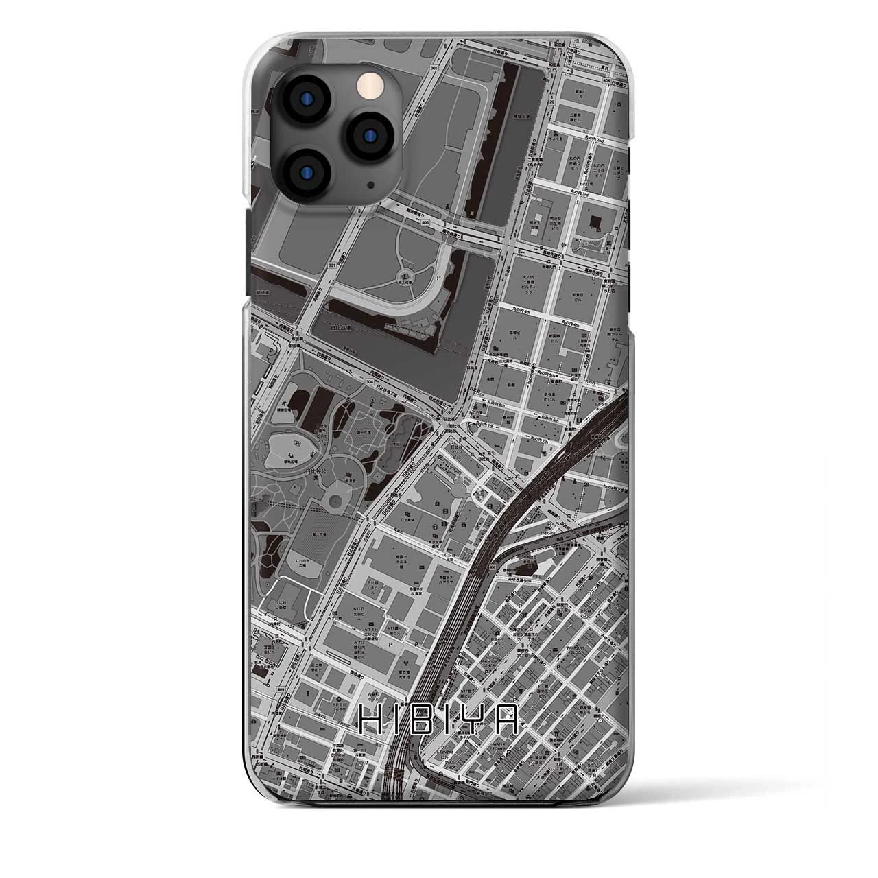 【日比谷(東京都)】地図柄iPhoneケース(クリアタイプ)