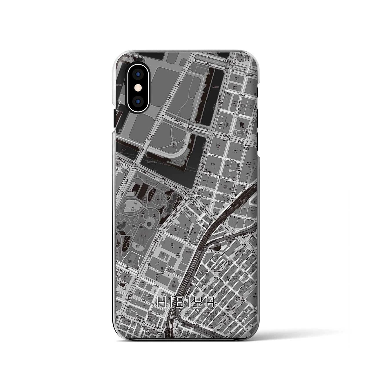 【日比谷(東京都)】地図柄iPhoneケース(クリアタイプ)
