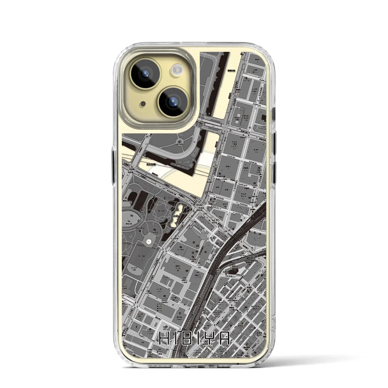 【日比谷(東京都)】地図柄iPhoneケース(MagSafeタイプ)