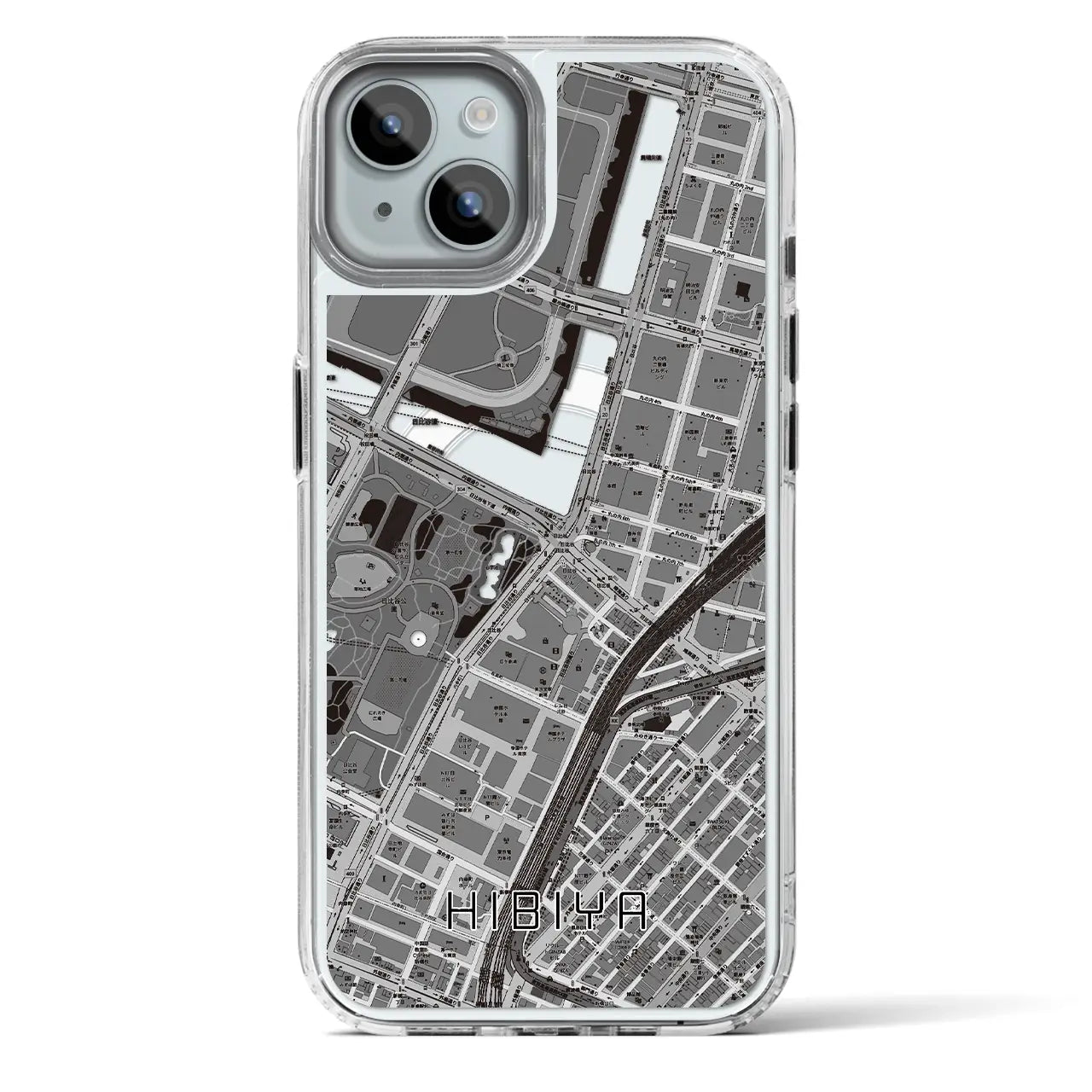 【日比谷(東京都)】地図柄iPhoneケース(MagSafeタイプ)