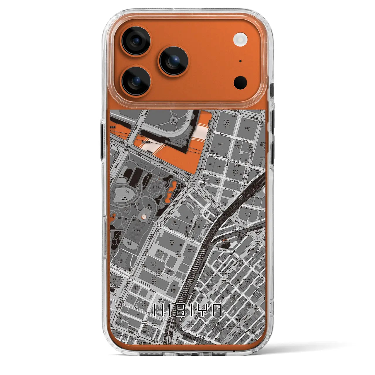 【日比谷(東京都)】地図柄iPhoneケース(MagSafeタイプ)