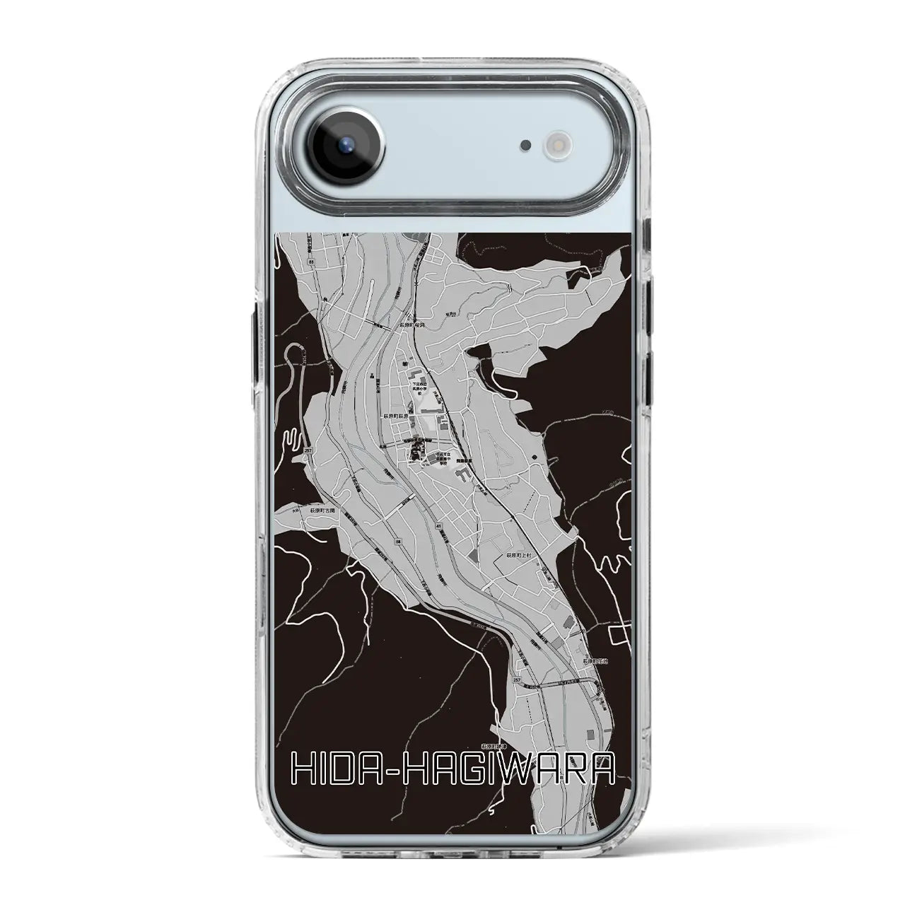 【飛騨萩原(岐阜県)】地図柄iPhoneケース(MagSafeタイプ)