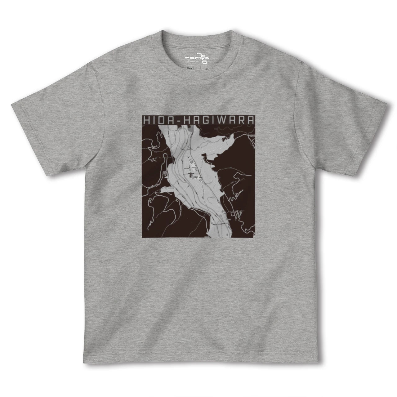 【飛騨萩原(岐阜県)】地図柄ヘビーウェイトTシャツ