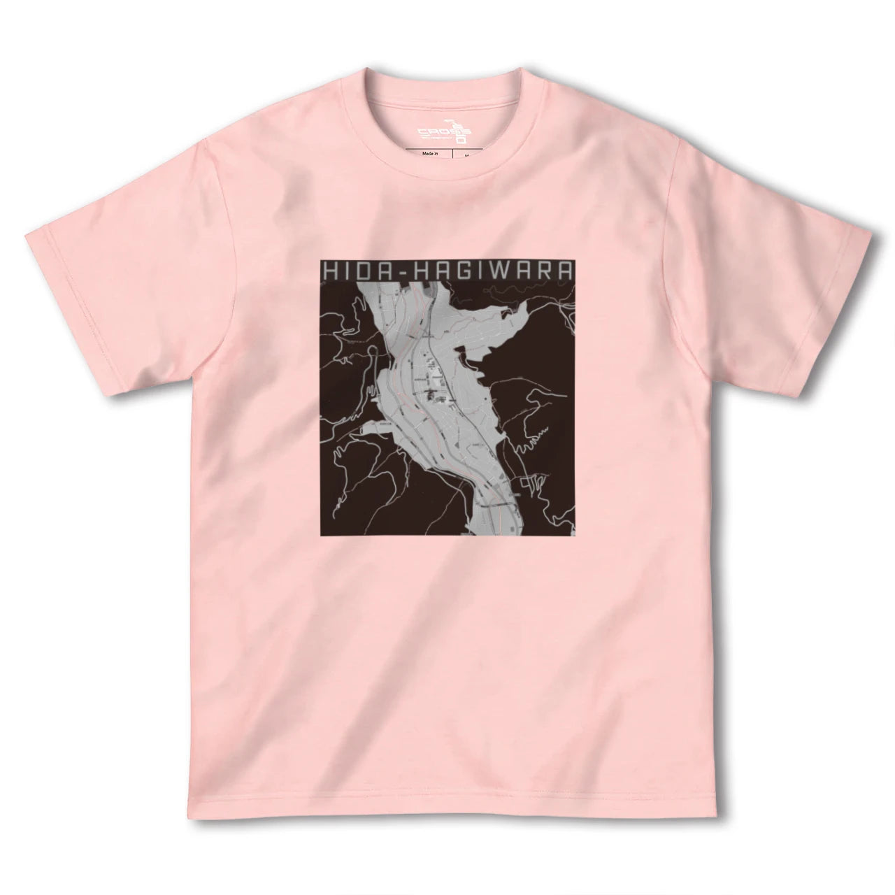 【飛騨萩原(岐阜県)】地図柄ヘビーウェイトTシャツ