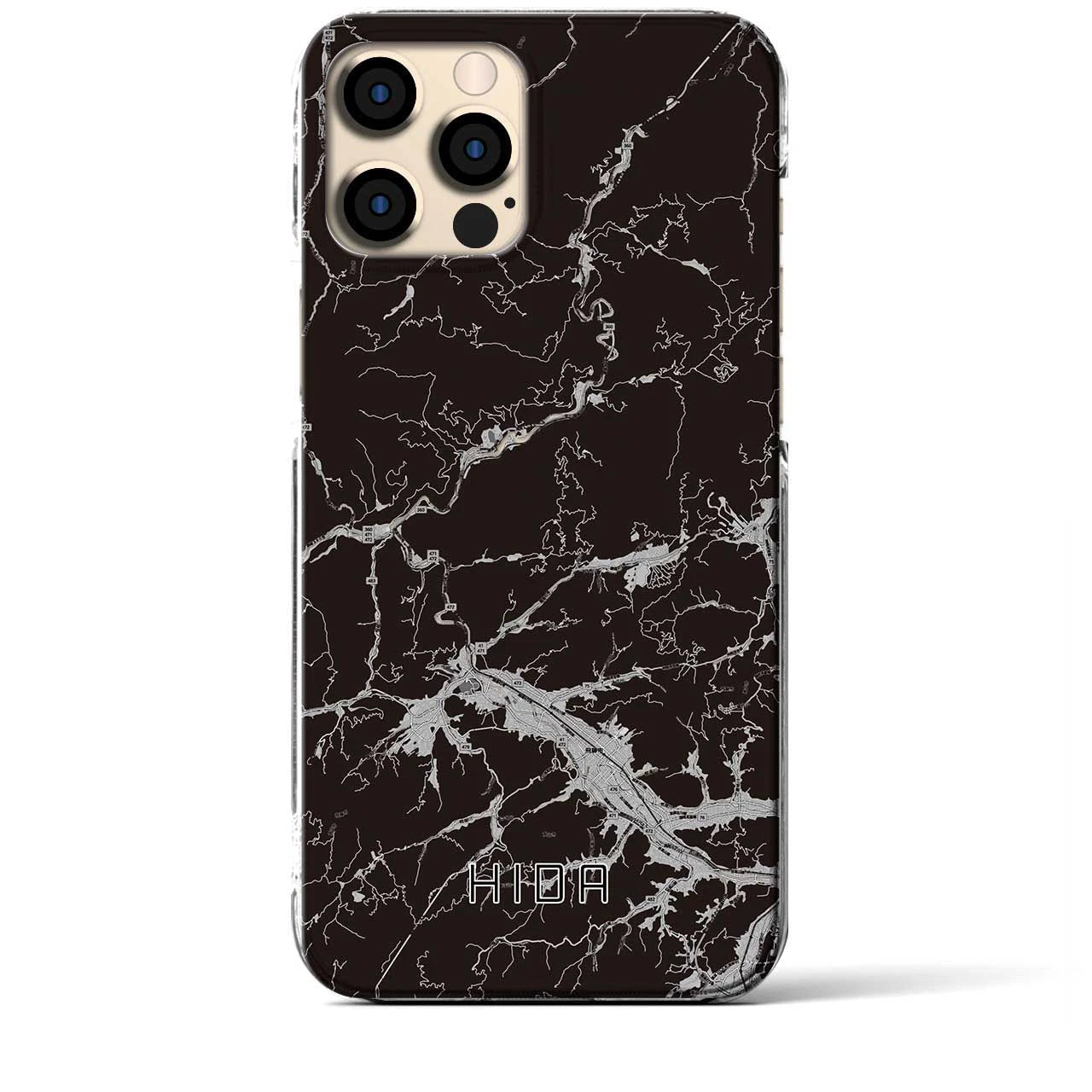 【飛騨(岐阜県)】地図柄iPhoneケース(クリアタイプ)