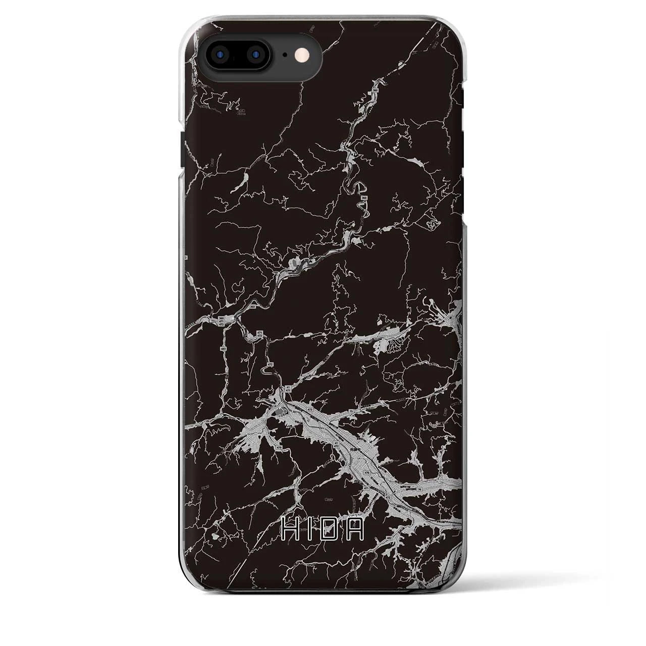 【飛騨(岐阜県)】地図柄iPhoneケース(クリアタイプ)