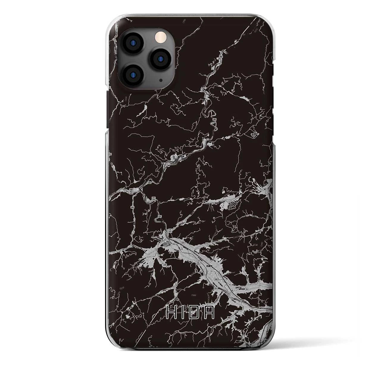 【飛騨(岐阜県)】地図柄iPhoneケース(クリアタイプ)