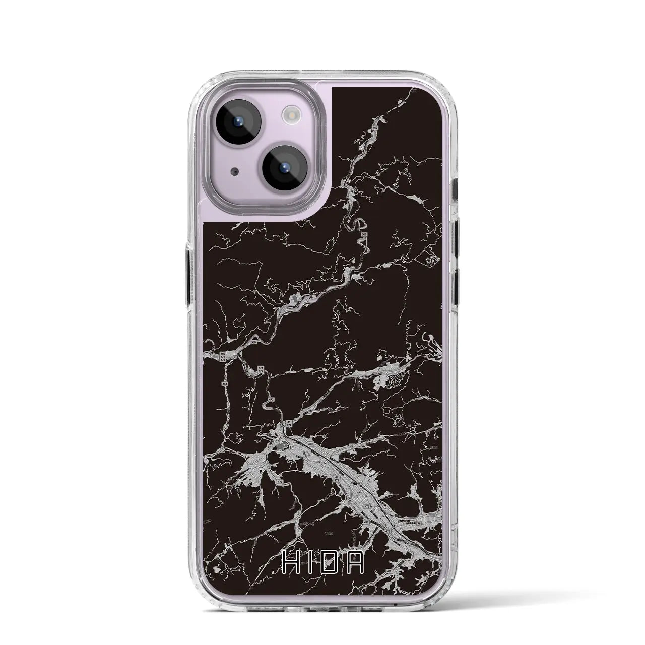 【飛騨(岐阜県)】地図柄iPhoneケース(MagSafeタイプ)