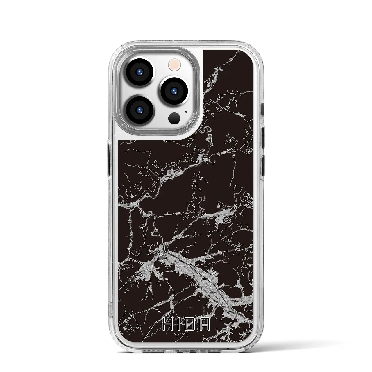 【飛騨(岐阜県)】地図柄iPhoneケース(MagSafeタイプ)