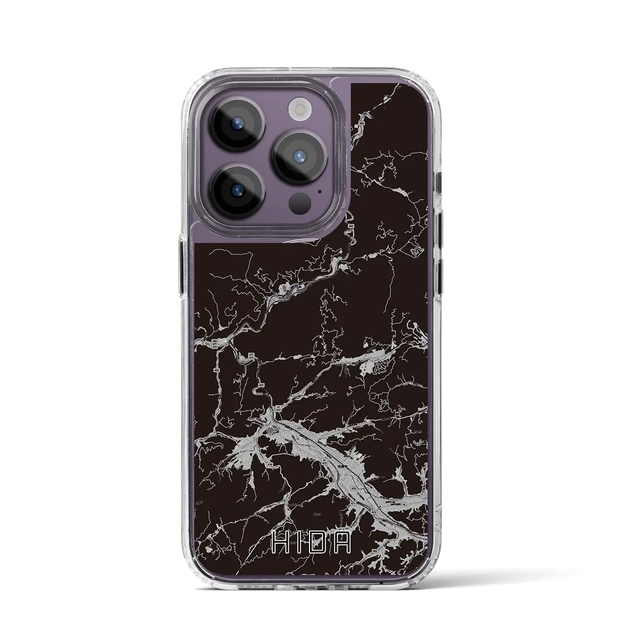 【飛騨(岐阜県)】地図柄iPhoneケース(MagSafeタイプ)
