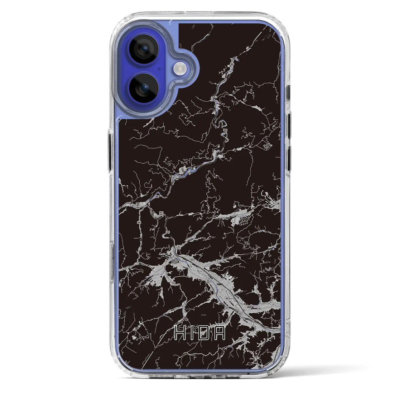 【飛騨(岐阜県)】地図柄iPhoneケース(MagSafeタイプ)