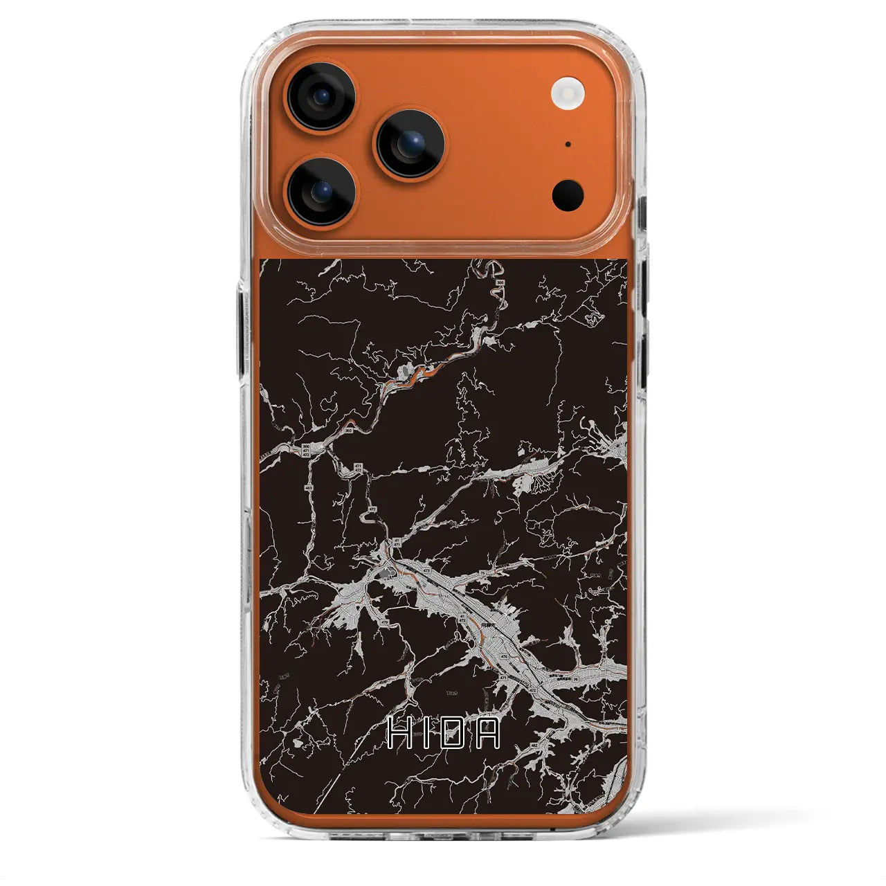 【飛騨(岐阜県)】地図柄iPhoneケース(MagSafeタイプ)