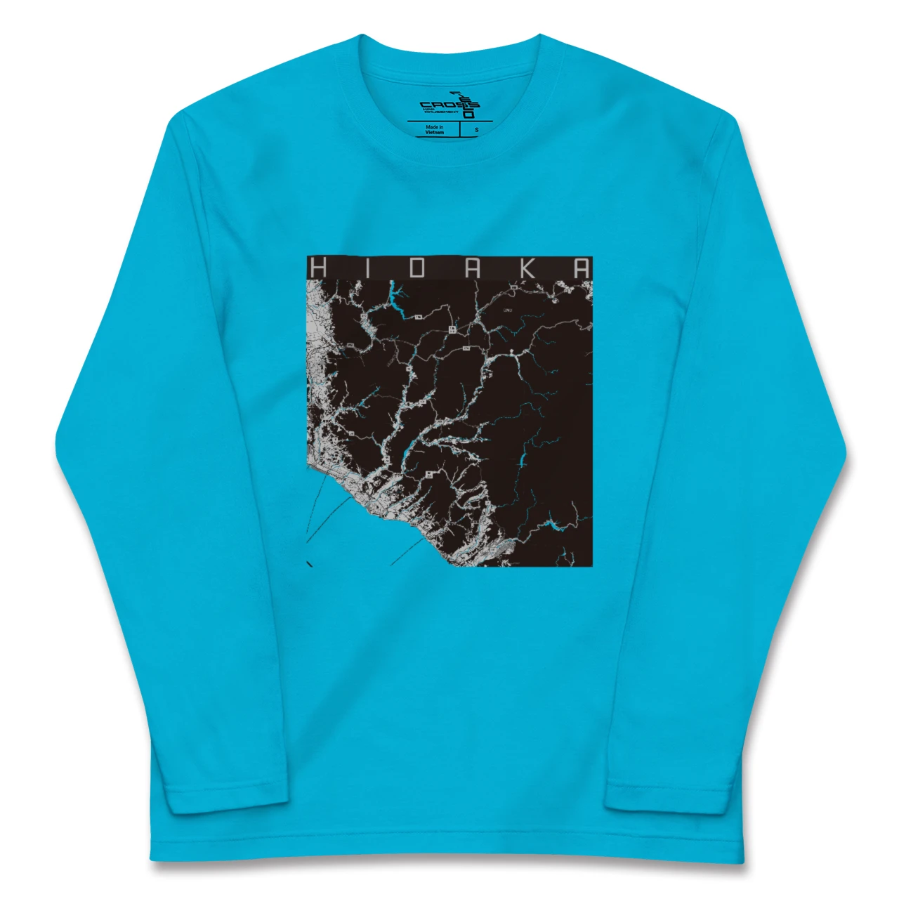 【日高(北海道)】地図柄ロングスリーブTシャツ