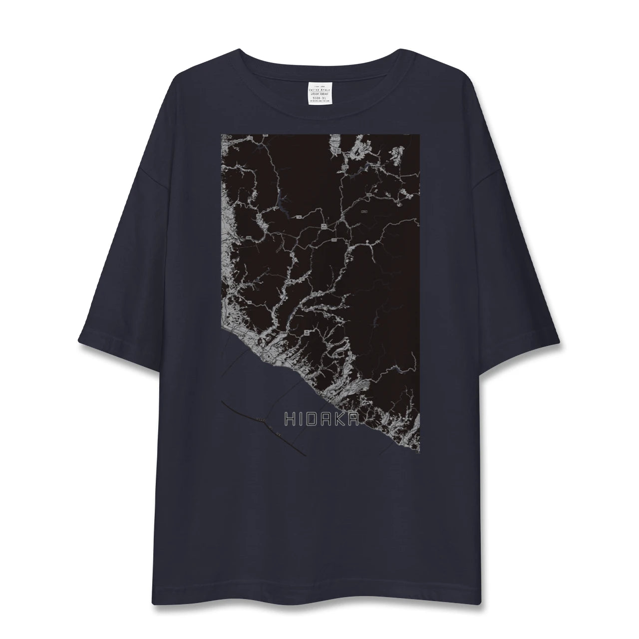 【日高(北海道)】地図柄ビッグシルエットTシャツ