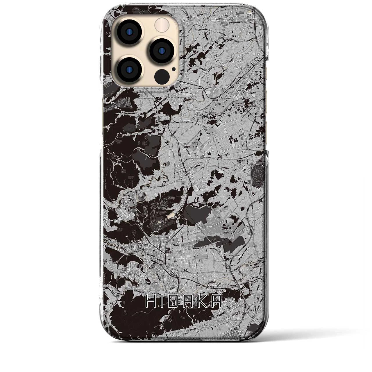 【日高(埼玉県)】地図柄iPhoneケース(クリアタイプ)