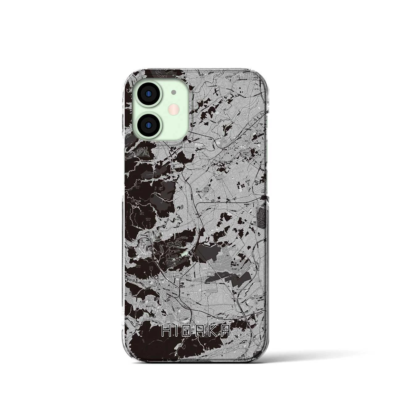 【日高(埼玉県)】地図柄iPhoneケース(クリアタイプ)