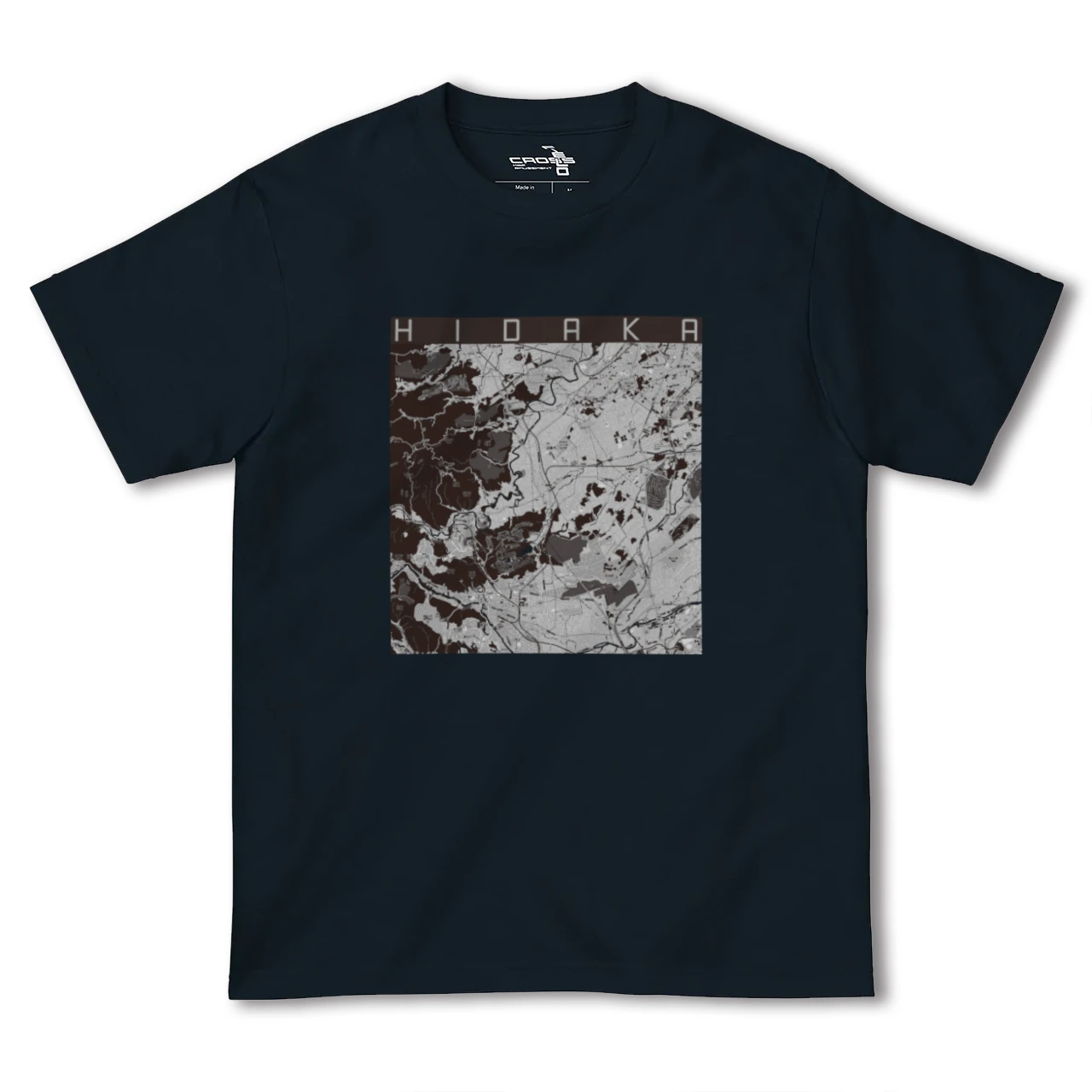 【日高(埼玉県)】地図柄ヘビーウェイトTシャツ
