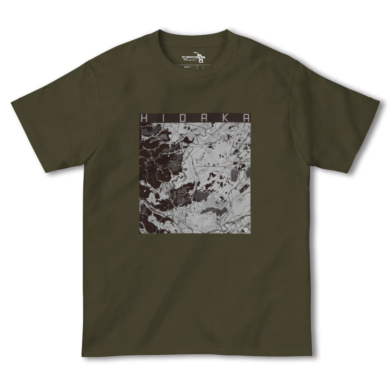 【日高(埼玉県)】地図柄ヘビーウェイトTシャツ