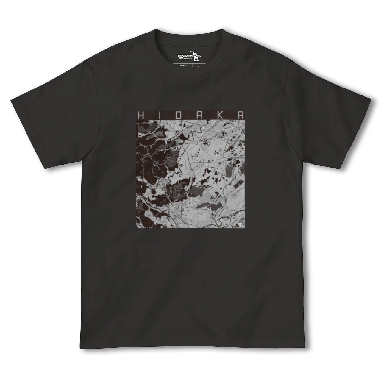 【日高(埼玉県)】地図柄ヘビーウェイトTシャツ