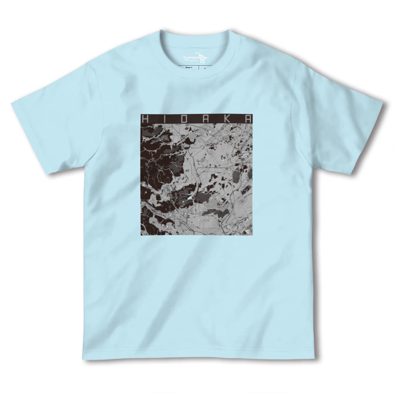 【日高(埼玉県)】地図柄ヘビーウェイトTシャツ