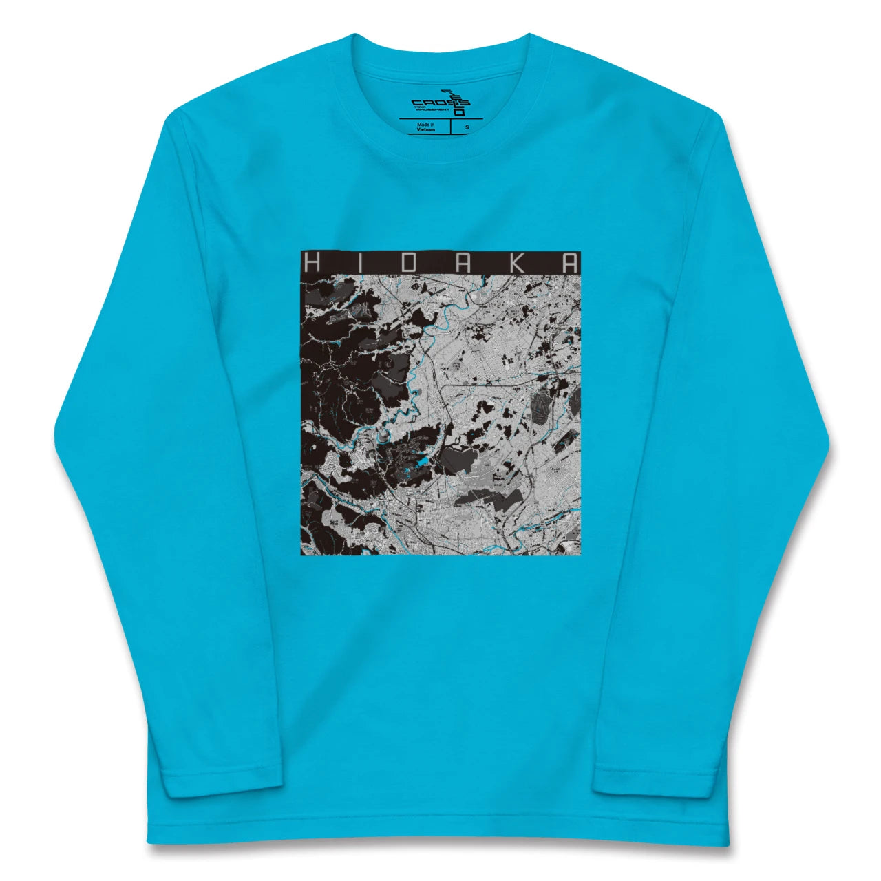 【日高(埼玉県)】地図柄ロングスリーブTシャツ