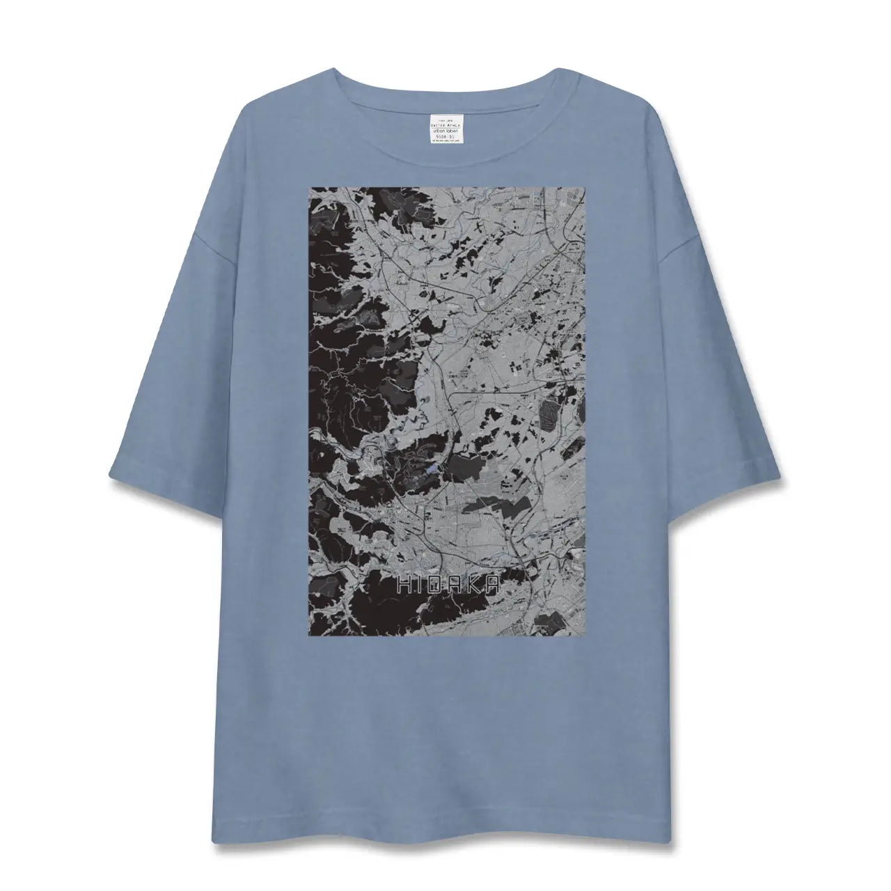 【日高(埼玉県)】地図柄ビッグシルエットTシャツ