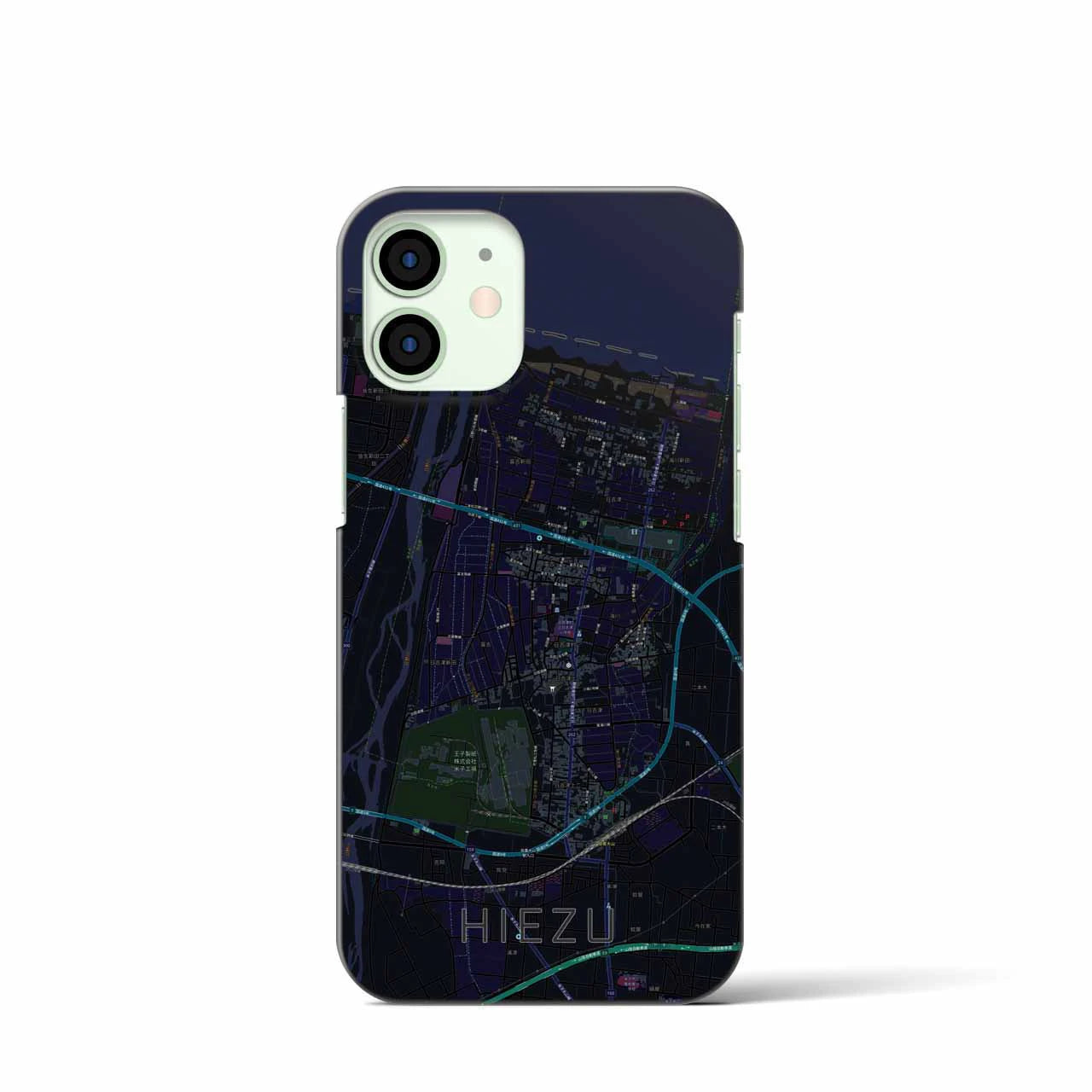 【日吉津(鳥取県)】地図柄iPhoneケース(バックカバータイプ)