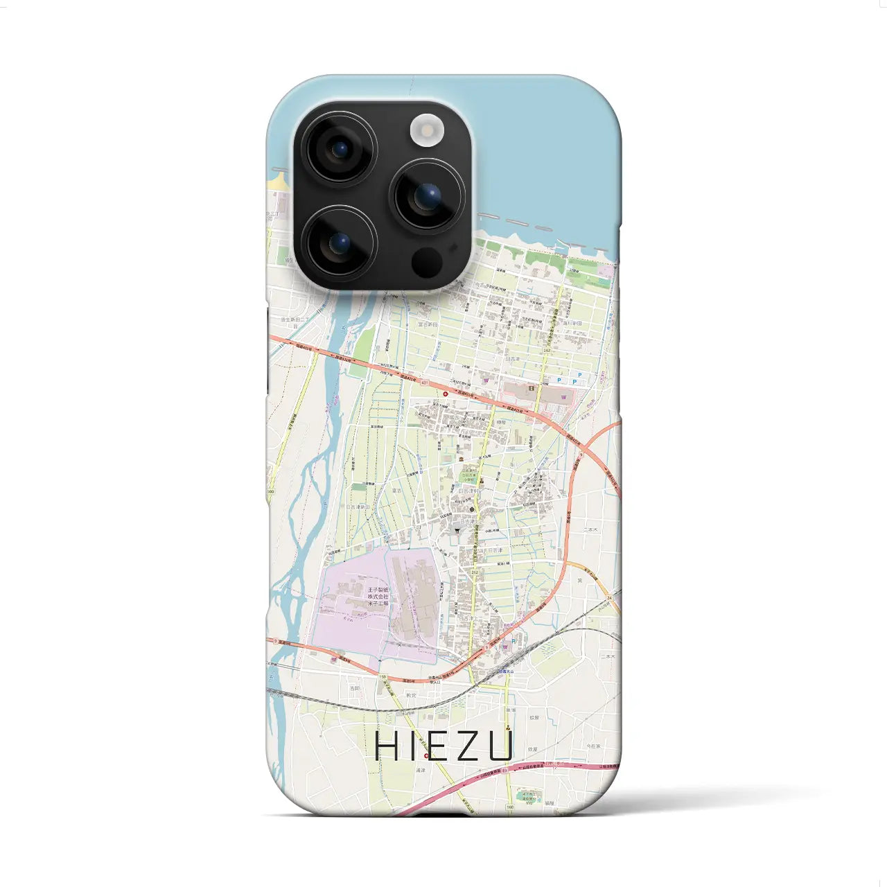 【日吉津(鳥取県)】地図柄iPhoneケース(バックカバータイプ)
