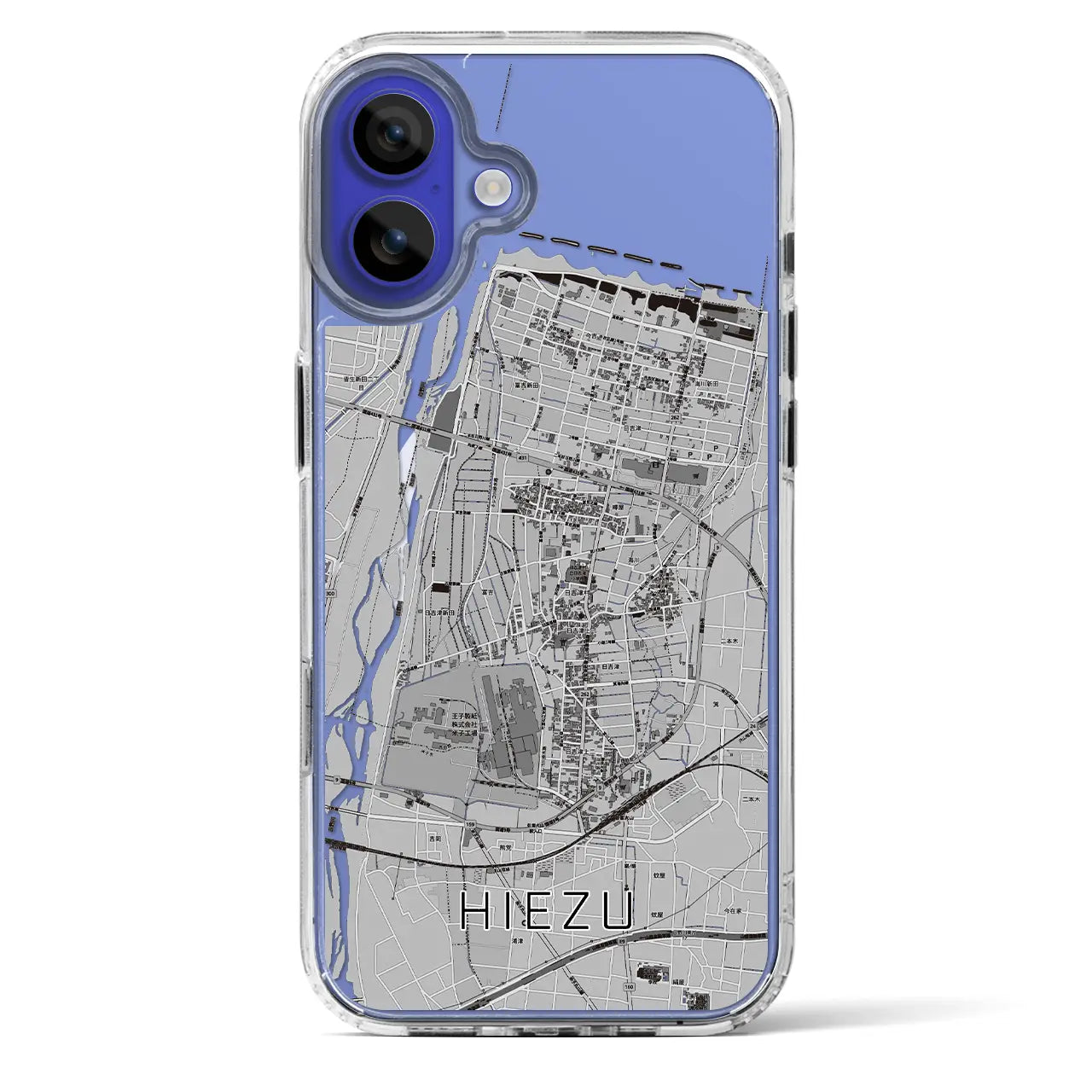 【日吉津(鳥取県)】地図柄iPhoneケース(MagSafeタイプ)