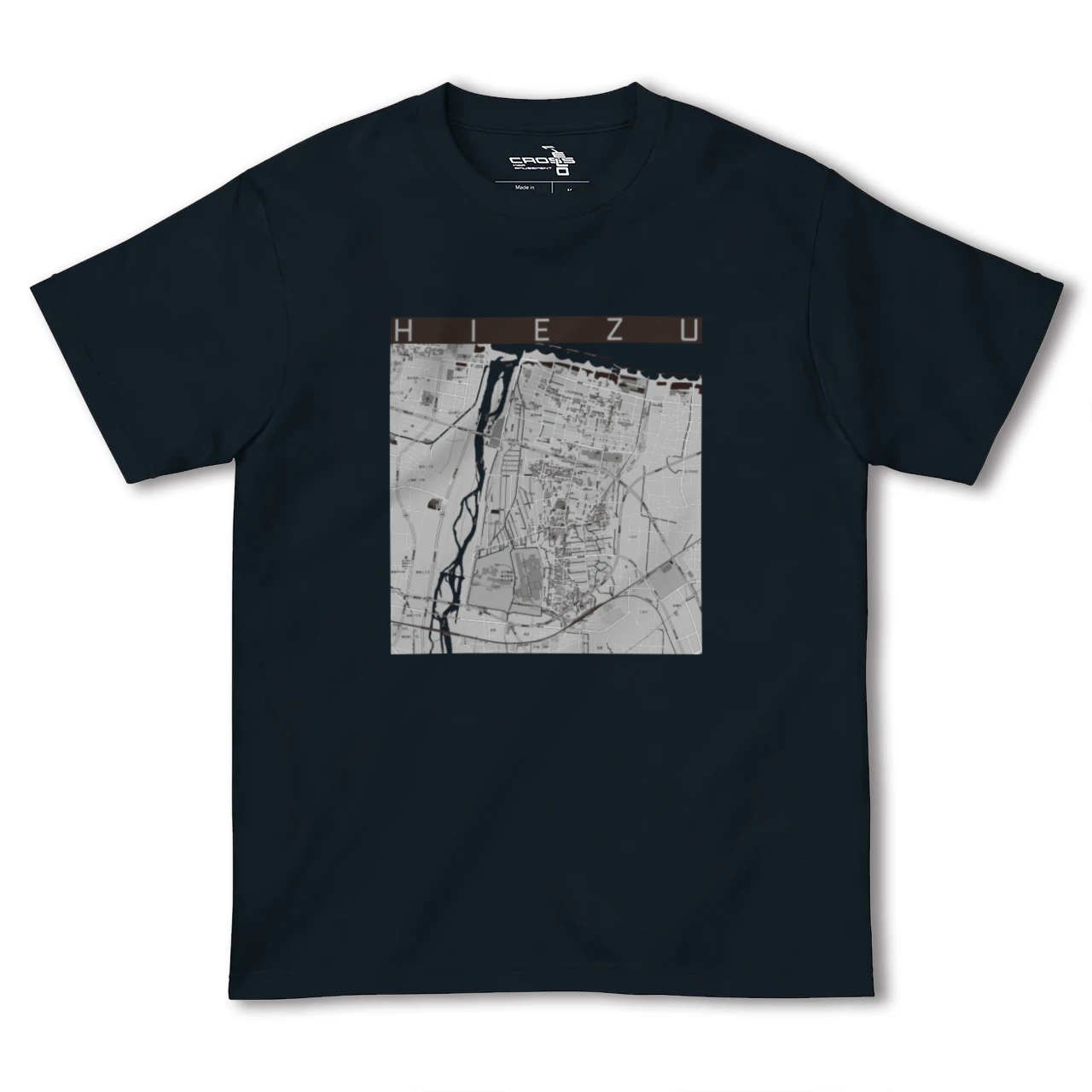 【日吉津(鳥取県)】地図柄ヘビーウェイトTシャツ