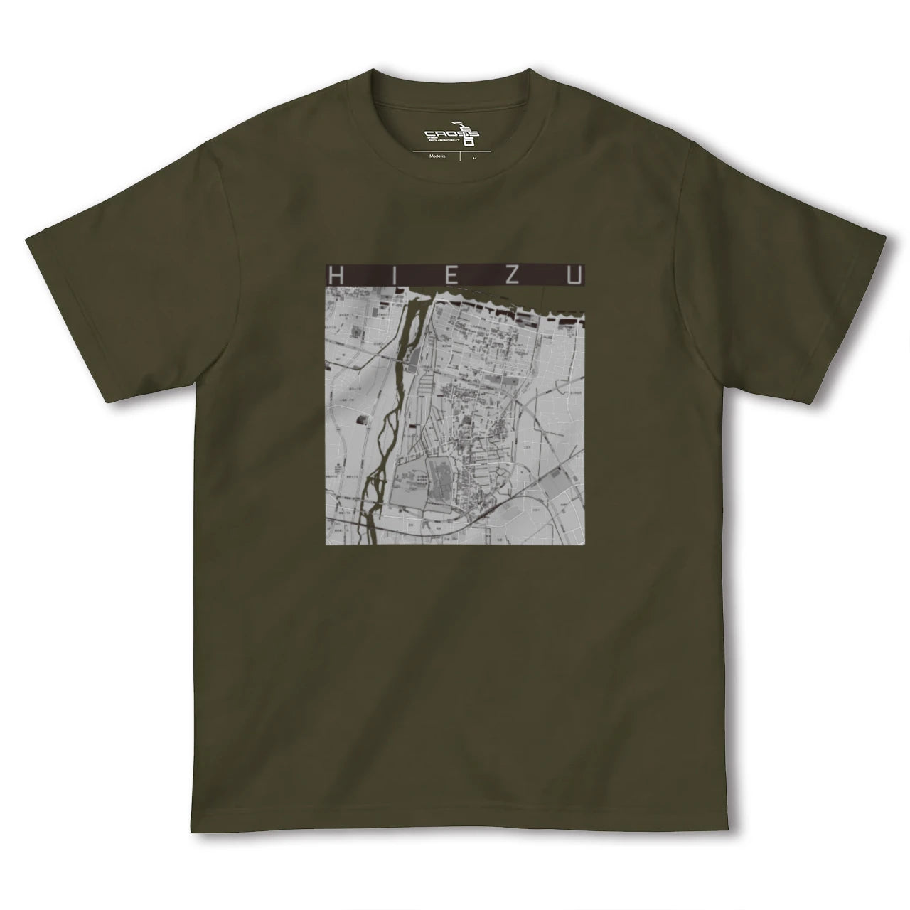 【日吉津(鳥取県)】地図柄ヘビーウェイトTシャツ